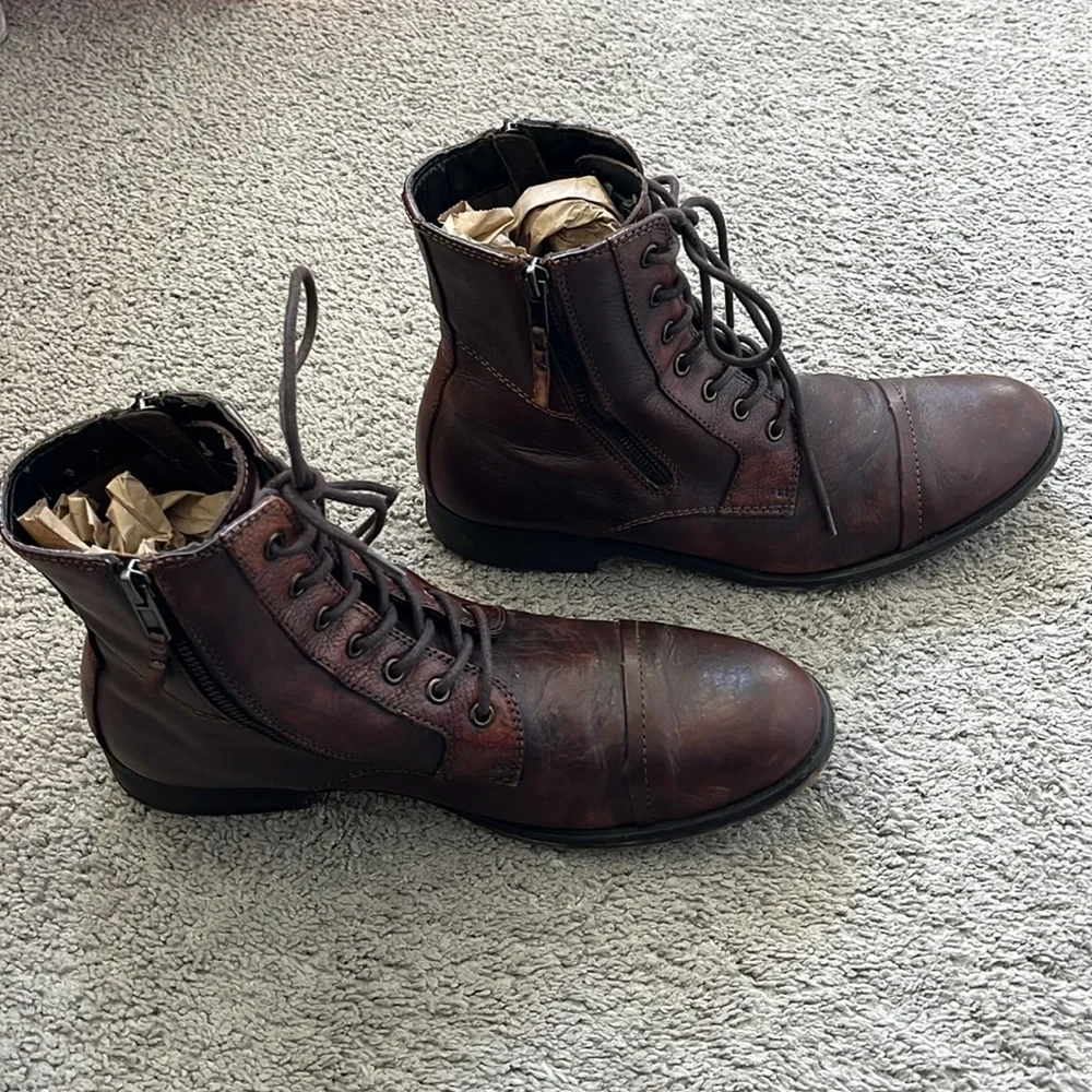 Brown Leather Boots - Picture 2 of 7